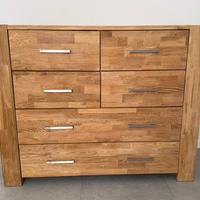 Cassettiera in rovere 133cm x 51 cm x 107 cm