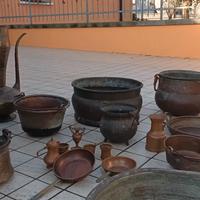 oggetti in rame stile rustico