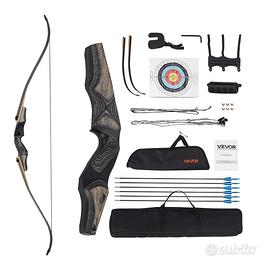 Kit Arco Ricurvo e Frecce per Destrorsi in Legno