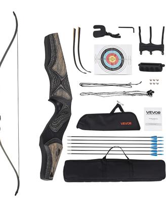 Kit Arco Ricurvo e Frecce per Destrorsi in Legno