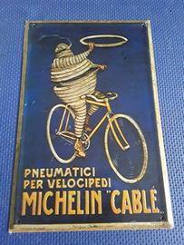 Targa pubblicitaria in latta Michelin 