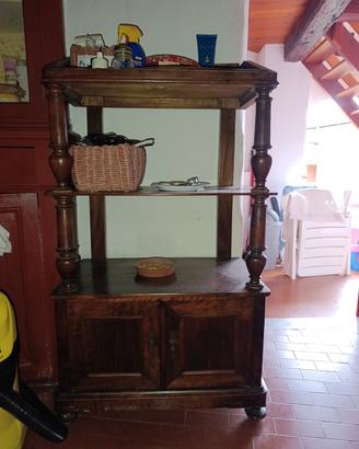 libreria in noce 