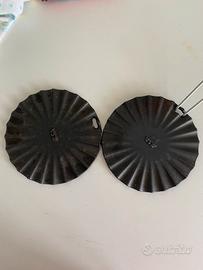 Set di 2 piastre radiante in ghisa