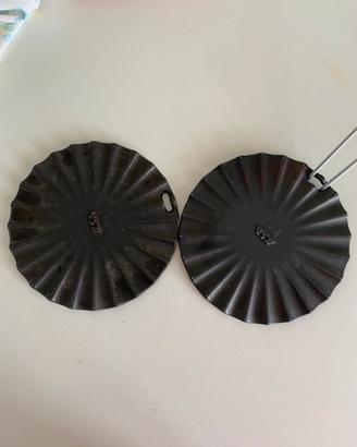 Set di 2 piastre radiante in ghisa