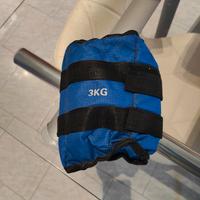 Peso da polso cavigliera 3Kg con cinghie Palestra