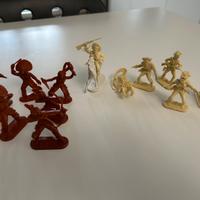 Soldatini indiani cowboy scala 1/32 anni 70