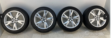 cerchi 17 originali audi + gomme seminuove estive