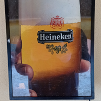 Insegna luminosa box birra Heineken anni 70