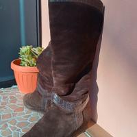 stivali invernali camoscio da donna 