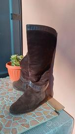 stivali invernali camoscio da donna 