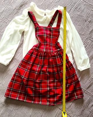 Completo natalizio HM vestitino+maglia 7/8anni, 12