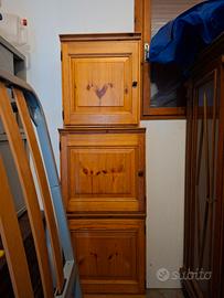 Set 3 mobili in legno