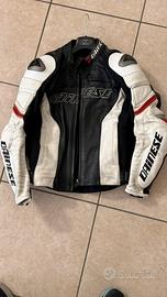 Giacca di pelle Dainese racing C2 NeraBianca Rossa
