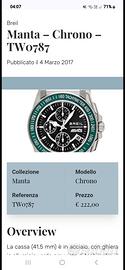 orologio Breil Manta cronografo TW 0787