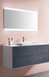 Specchio con led da lavabo cm 120