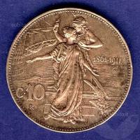 ITALIA 1911 Moneta 10 Centesimi - SPL