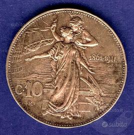 ITALIA 1911 Moneta 10 Centesimi - SPL