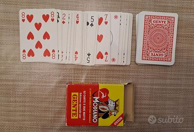 Carte da gioco vintage Modiano Gente rosse