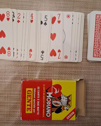 Carte da gioco vintage Modiano Gente rosse