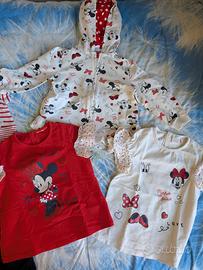 Felpa Minnie con T-shirt 12 mesi