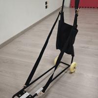 Carrello porta lettino di massaggio