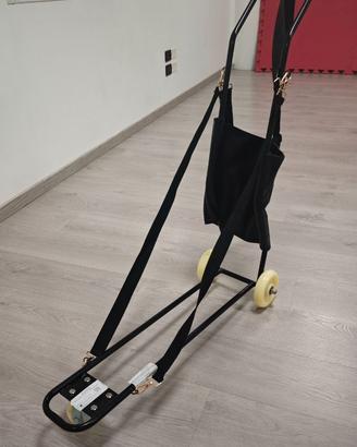Carrello porta lettino di massaggio