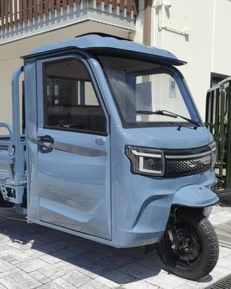 TRICICLO ELETTRICO CABINATO CASSONE RIBALTABILE