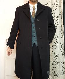 Cappotto Uomo Puro Vintage nero  "Pierre Cardin