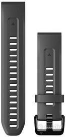 Cinturino in silicone nero per Garmin quickfit 22