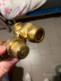 Getto doppio piastrine 1,5 e 1,2 in ottone