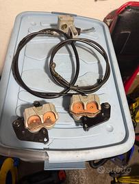 IMPIANTO FRENO DOPPIA PINZA PIT BIKE