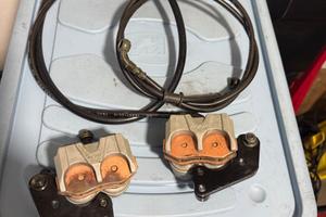 IMPIANTO FRENO DOPPIA PINZA PIT BIKE