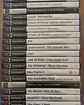 Lotto da 22 giochi PlayStation 2 originali