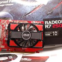 scheda video PC GPU AMD Radeon r7 250 1gb gddr5 