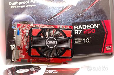 scheda video PC GPU AMD Radeon r7 250 1gb gddr5 
