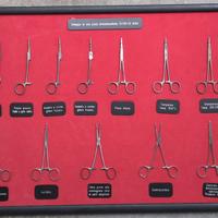 Quadro vintage tecnica strumenti chirurgici