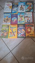 Lotto 12 VHS Cartoni Animati Disney e Classici 