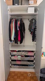 Armadio pax ikea con accessori NUOVO 100x236 metà