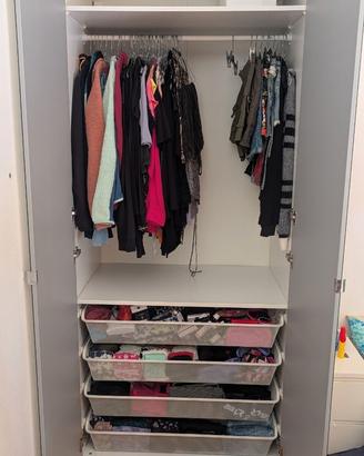 Armadio pax ikea con accessori NUOVO 100x236 metà