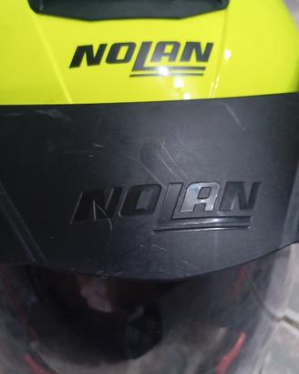 Casco Per Moto Nolan Taglia M Giallo e Nero