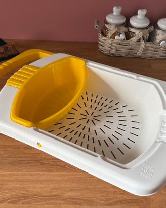 Scolapiatti in plastica portatile