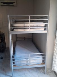 letto a castello Ikea + 2 materassi 