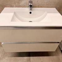 Mobile bagno sospeso con specchio e led