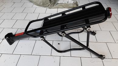 Portapacchi posteriore in alluminio per bicicletta