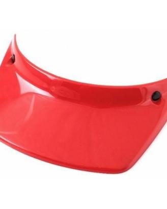 Frontino casco cross epoca 2 bottoni rosso