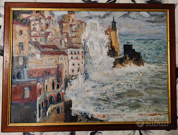 Dipinto Olio su Tela con Cornice