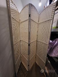 separé bianco pieghevole