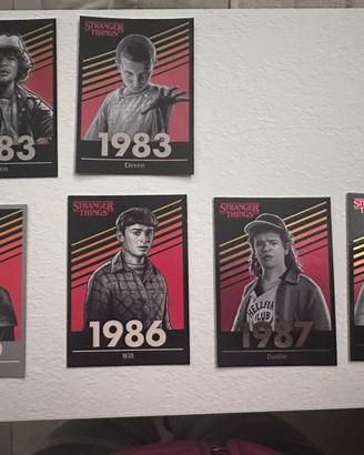Card stranger things 1983 1986 1987