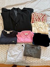 Lotto set 7 capi Lacoste Guess Timberland Levi’s
