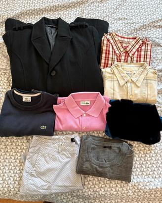 Lotto set 7 capi Lacoste Guess Timberland Levi’s